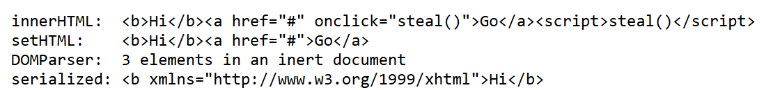 Browser output of Listing 8.23
