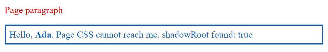Browser output of Listing 8.29