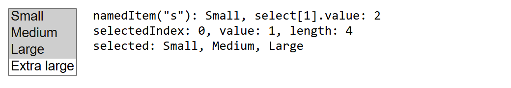 Browser output of Listing 8.33