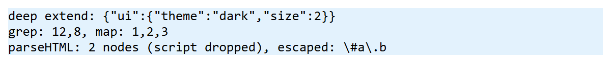Browser output of Listing 8.68
