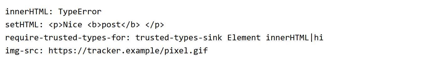Browser output of Listing 9.79