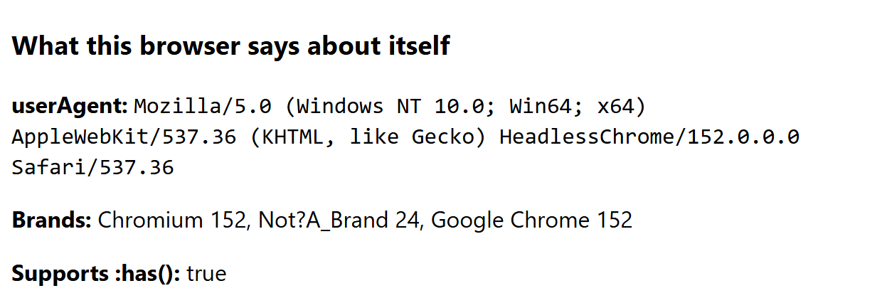 Browser output of Listing 1.2