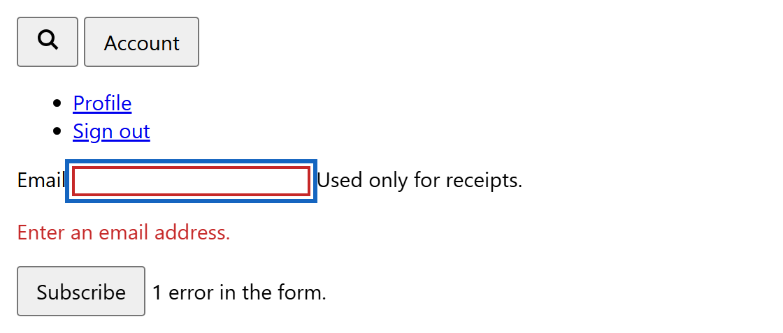Browser output of Listing 2.58