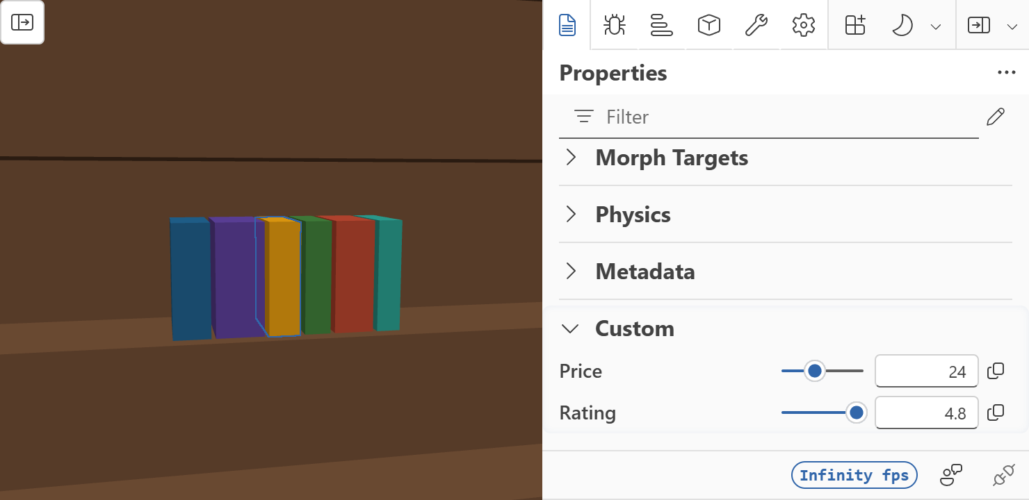 Browser output of Listing 7.109