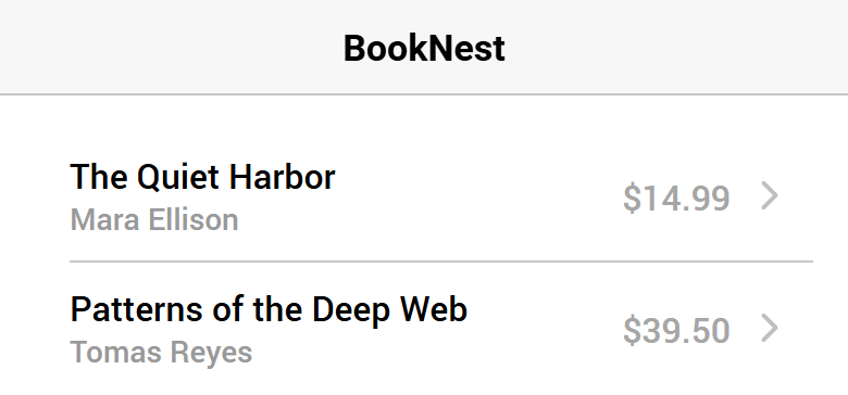 Browser output of Listing 2.91